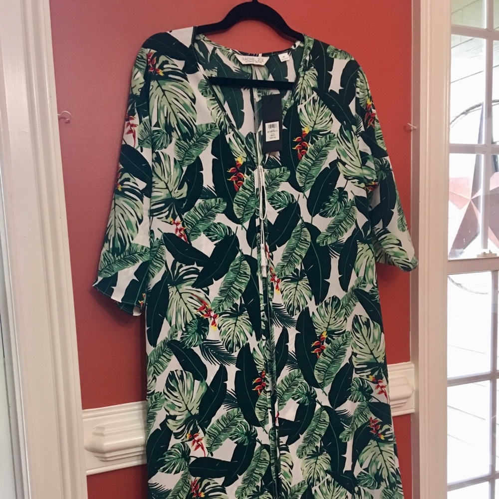 Rachel Zoe Palm Print Coverup NWT